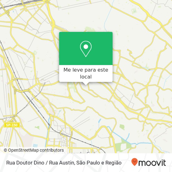 Rua Doutor Dino / Rua Austin mapa