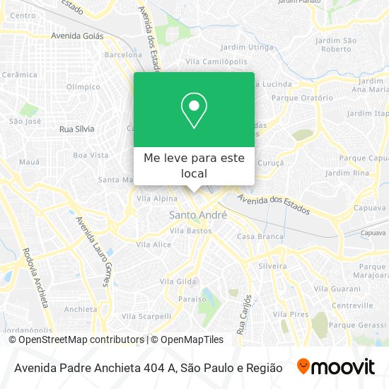 Avenida Padre Anchieta 404 A mapa