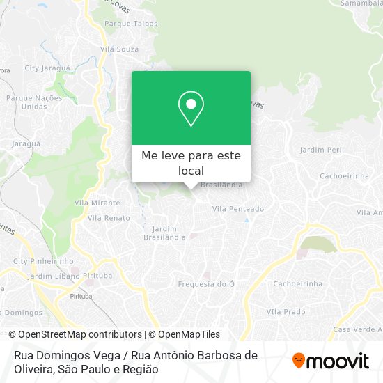 Rua Domingos Vega / Rua Antônio Barbosa de Oliveira mapa