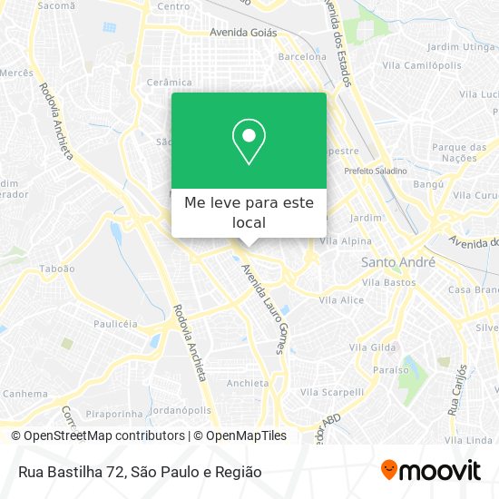 Rua Bastilha 72 mapa