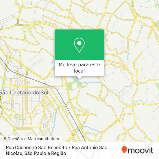 Rua Cachoeira São Benedito / Rua Antônio São Nicolau mapa