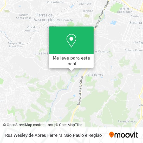 Rua Wesley de Abreu Ferreira mapa