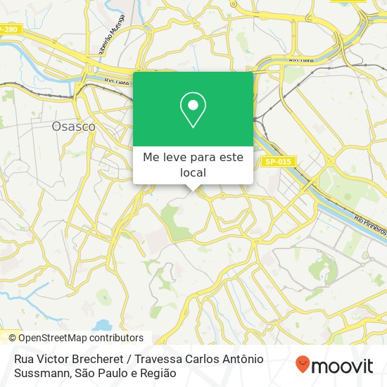 Rua Victor Brecheret / Travessa Carlos Antônio Sussmann mapa
