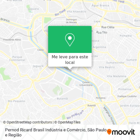 Pernod Ricard Brasil Indústria e Comércio mapa