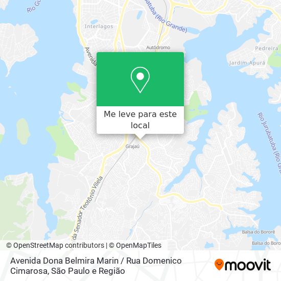 Avenida Dona Belmira Marin / Rua Domenico Cimarosa mapa