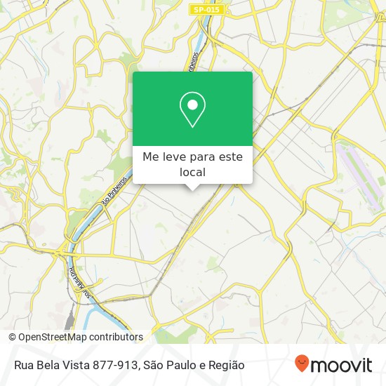 Rua Bela Vista 877-913 mapa