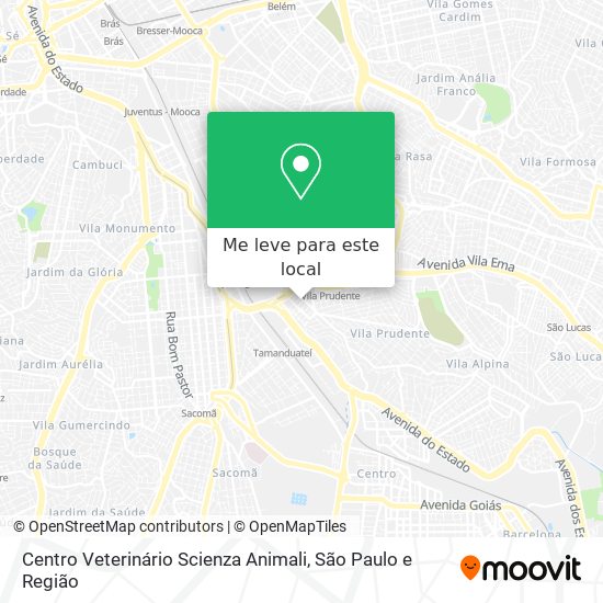 Centro Veterinário Scienza Animali mapa