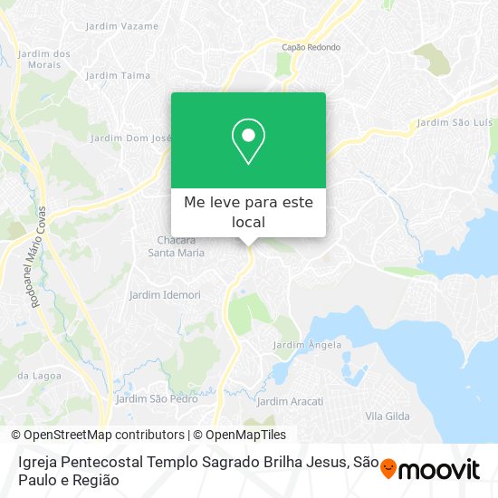 Igreja Pentecostal Templo Sagrado Brilha Jesus mapa