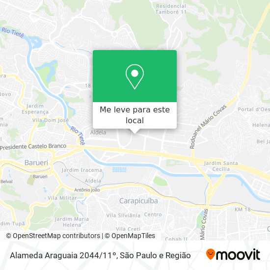 Alameda Araguaia 2044/11º mapa