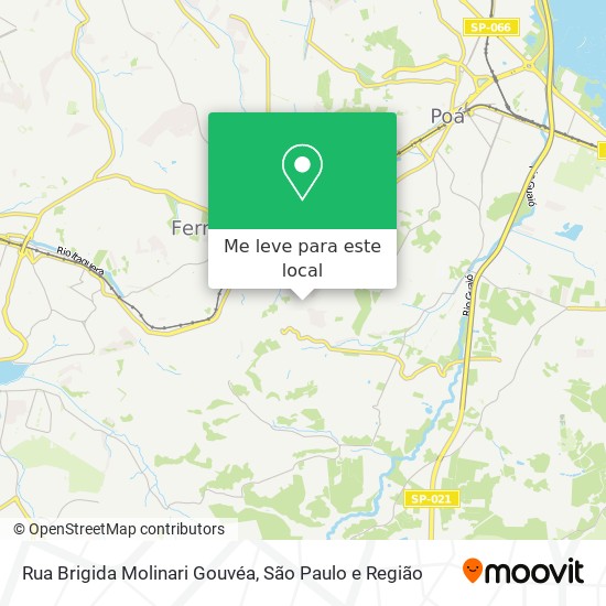 Rua Brigida Molinari Gouvéa mapa