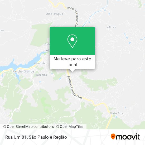 Rua Um 81 mapa