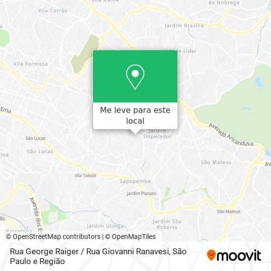 Rua George Raiger / Rua Giovanni Ranavesi mapa