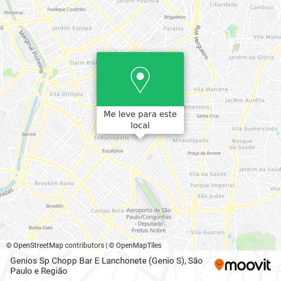 Genios Sp Chopp Bar E Lanchonete (Genio S) mapa