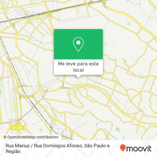 Rua Marius / Rua Domingos Afonso mapa