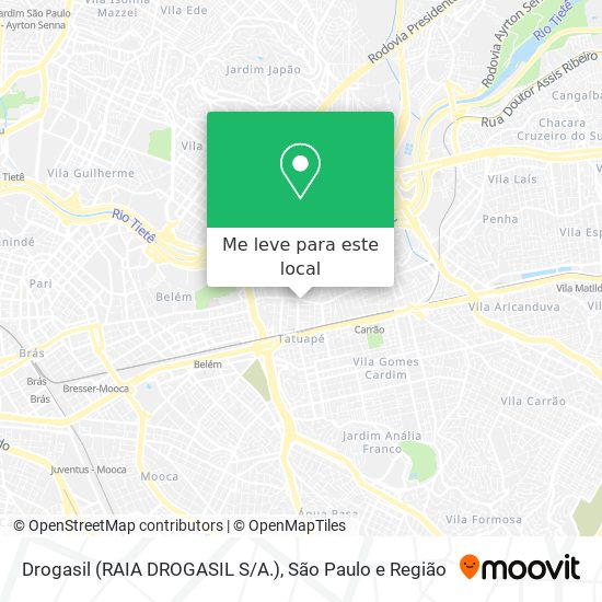 Drogasil (RAIA DROGASIL S/A.) mapa