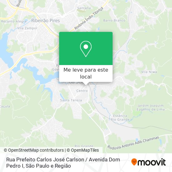 Rua Prefeito Carlos José Carlson / Avenida Dom Pedro I mapa