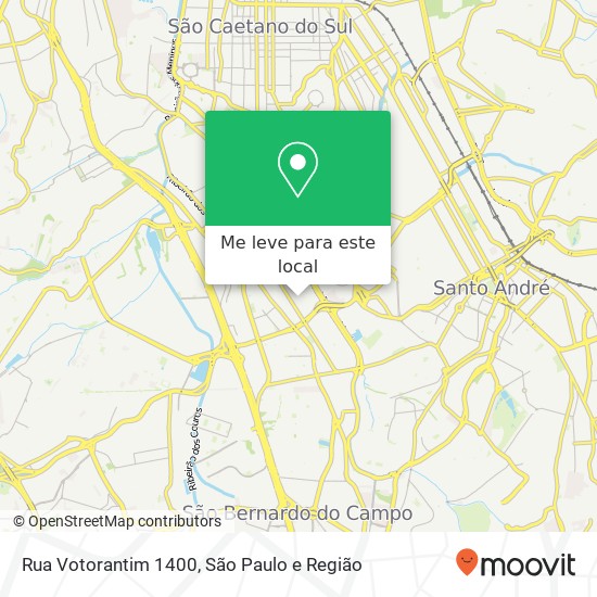 Rua Votorantim 1400 mapa