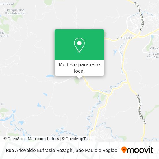 Rua Ariovaldo Eufrásio Rezaghi mapa