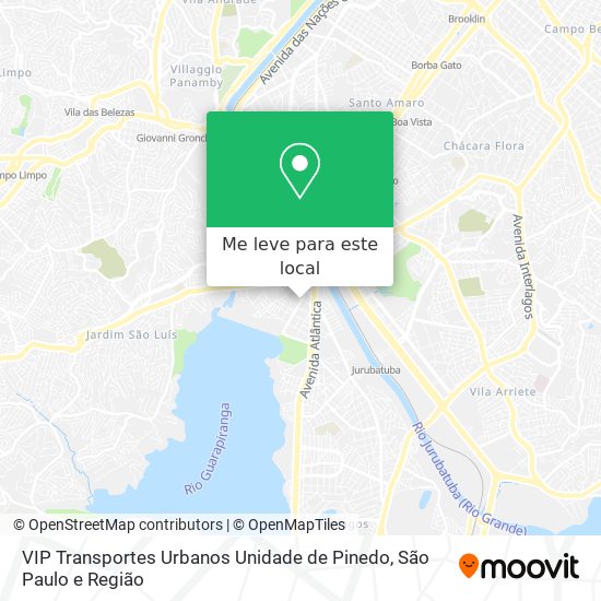 VIP Transportes Urbanos Unidade de Pinedo mapa