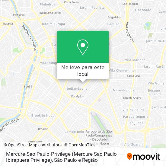 Mercure-Sao Paulo-Privilege mapa