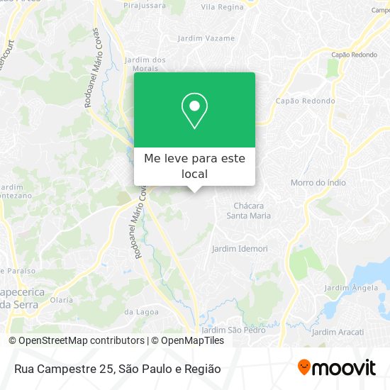 Rua Campestre 25 mapa