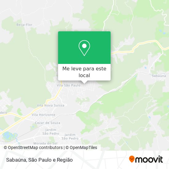 Sabaúna mapa