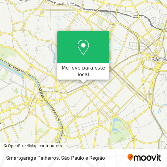 Smartgarage Pinheiros mapa