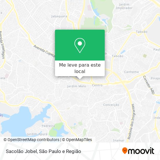 Sacolão Jobel mapa
