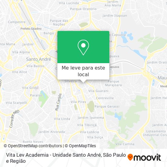 Vita Lev Academia - Unidade Santo André mapa