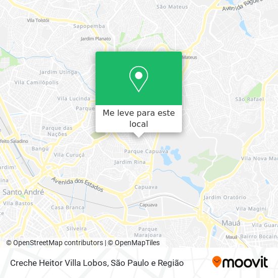 Creche Heitor Villa Lobos mapa
