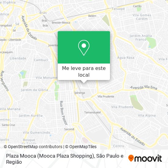 Plaza Mooca (Mooca Plaza Shopping) mapa