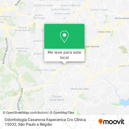 Odontologia Casanova Itapecerica Cro Clínica 15032 mapa