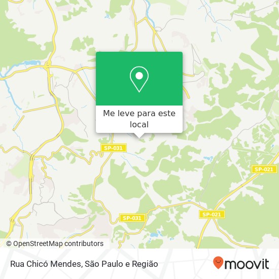 Rua Chicó Mendes mapa