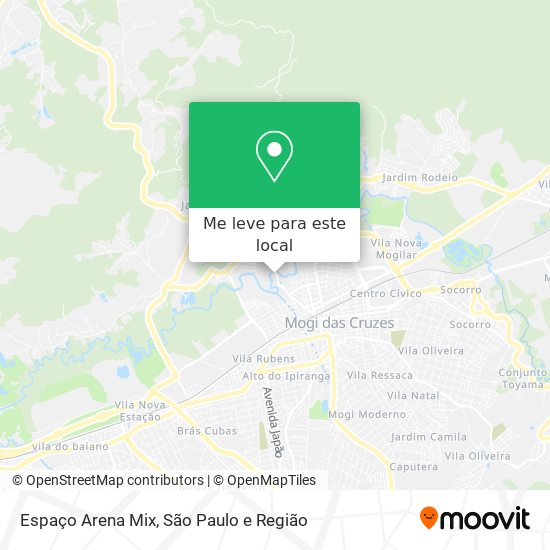 Espaço Arena Mix mapa