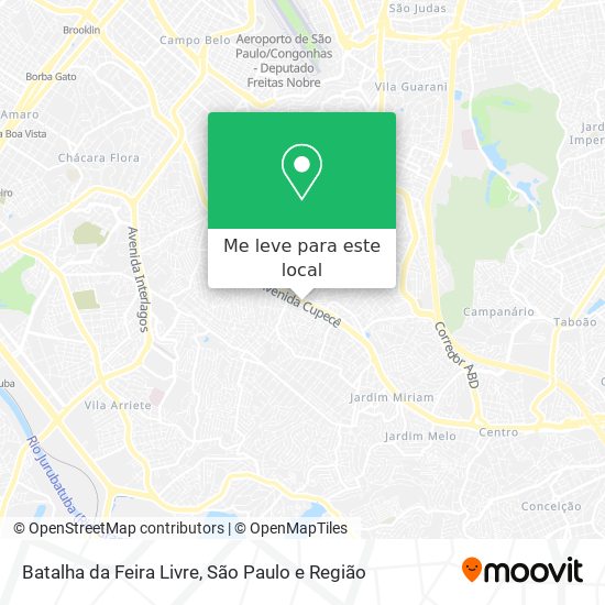 Batalha da Feira Livre mapa