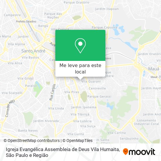 Igreja Evangélica Assembleia de Deus Vila Humaita mapa