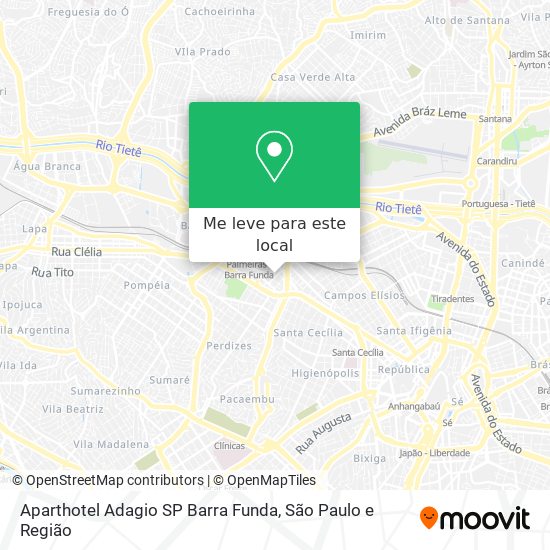 Aparthotel Adagio SP Barra Funda mapa