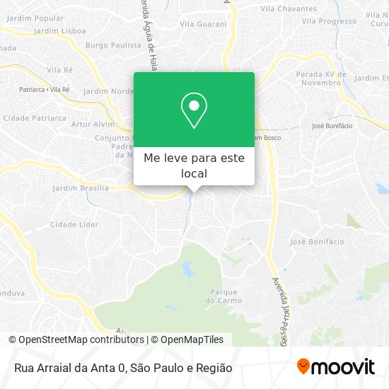 Rua Arraial da Anta 0 mapa