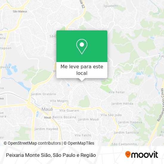 Peixaria Monte Sião mapa