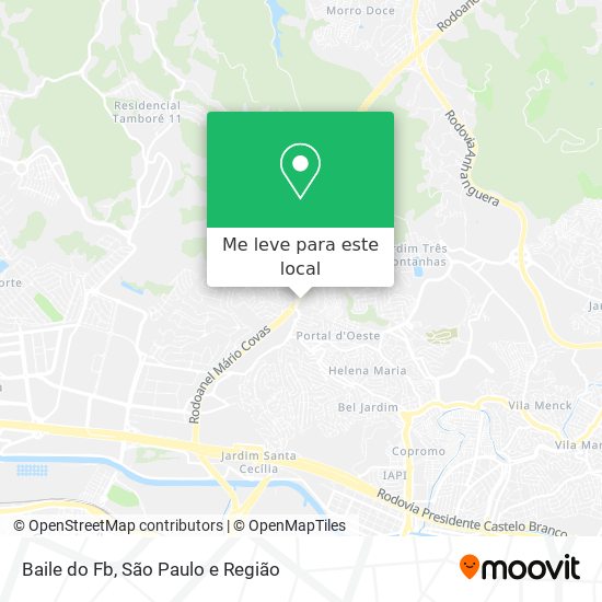 Baile do Fb mapa