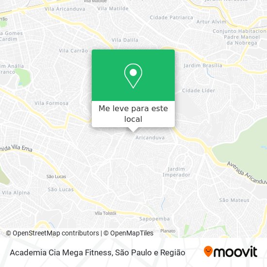 Academia Cia Mega Fitness mapa