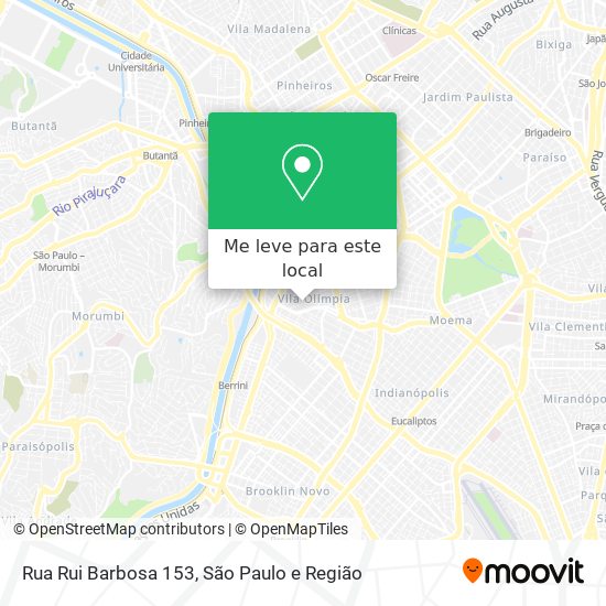 Rua Rui Barbosa 153 mapa