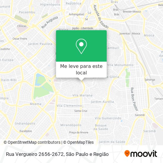 Rua Vergueiro 2656-2672 mapa