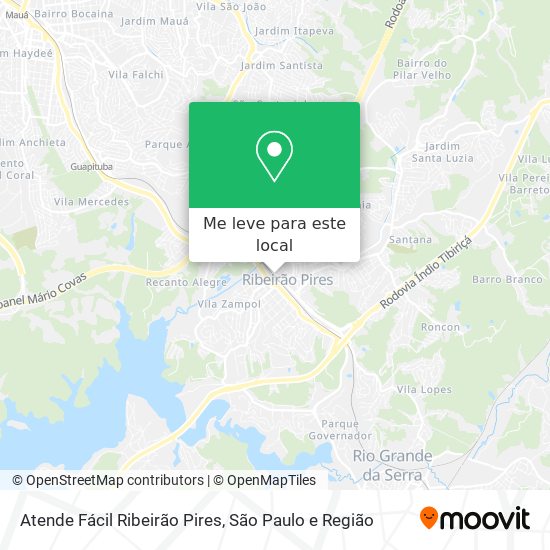 Atende Fácil Ribeirão Pires mapa