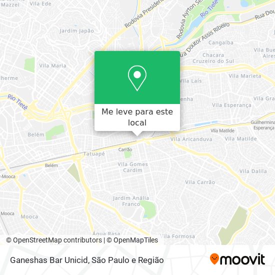 Ganeshas Bar Unicid mapa