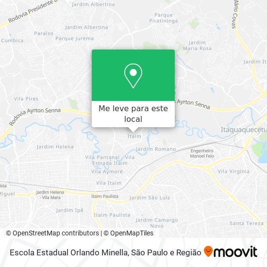 Escola Estadual Orlando Minella mapa