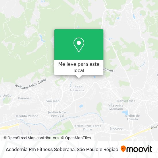 Academia Rm Fitness Soberana mapa