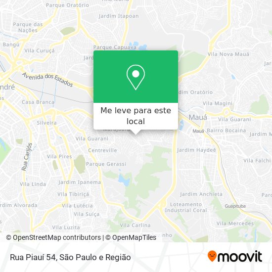 Rua Piauí 54 mapa