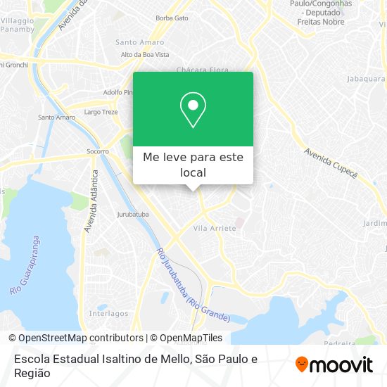 Escola Estadual Isaltino de Mello mapa