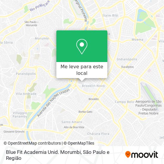 Blue Fit Academia Unid. Morumbi mapa